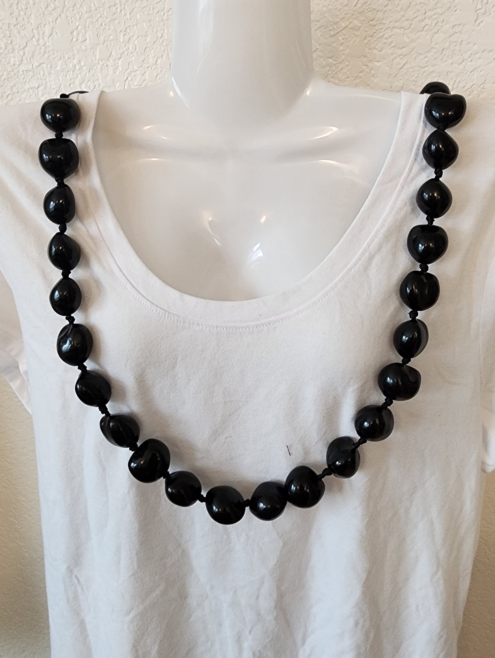 Hawaiian Black Kukui Nut Lei.